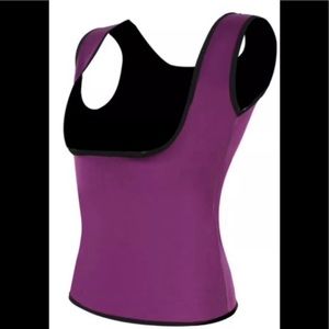 Neoprene Under Bust Waist Trainer Vest XL Purple